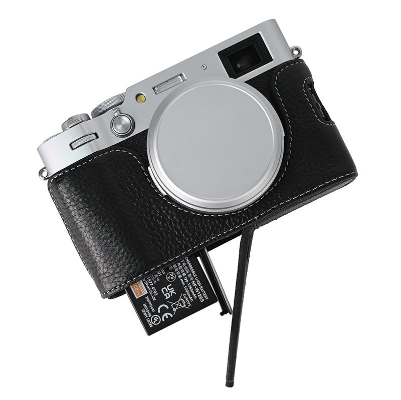 For Fujifilm X100VI Camera Half Body Cover Genuine Cow Leather Bottom Case For Fujifilm X100VI Camera Half Body Cover Genuine Cow Leather Bottom Case